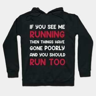 If You See me Running, Then Things Have Gone Poorly and You Hoodie